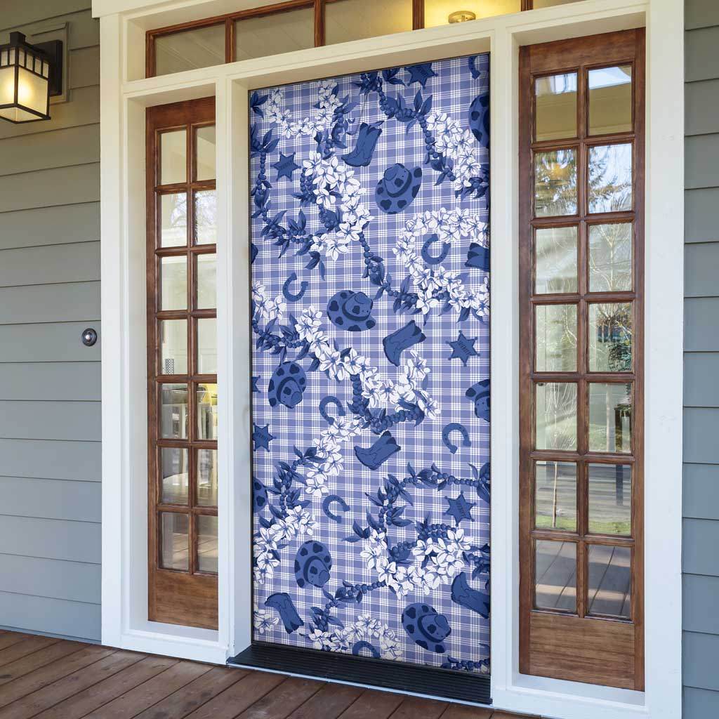 Mokihana Maile Ilima Leis Paniolo Palaka Door Cover Hawaiian Polu Spirit - Polynesian Pride