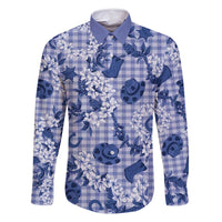 Mokihana Maile Ilima Leis Paniolo Palaka Family Matching Summer Maxi Dress and Hawaiian Shirt Hawaiian Polu Spirit - Polynesian Pride