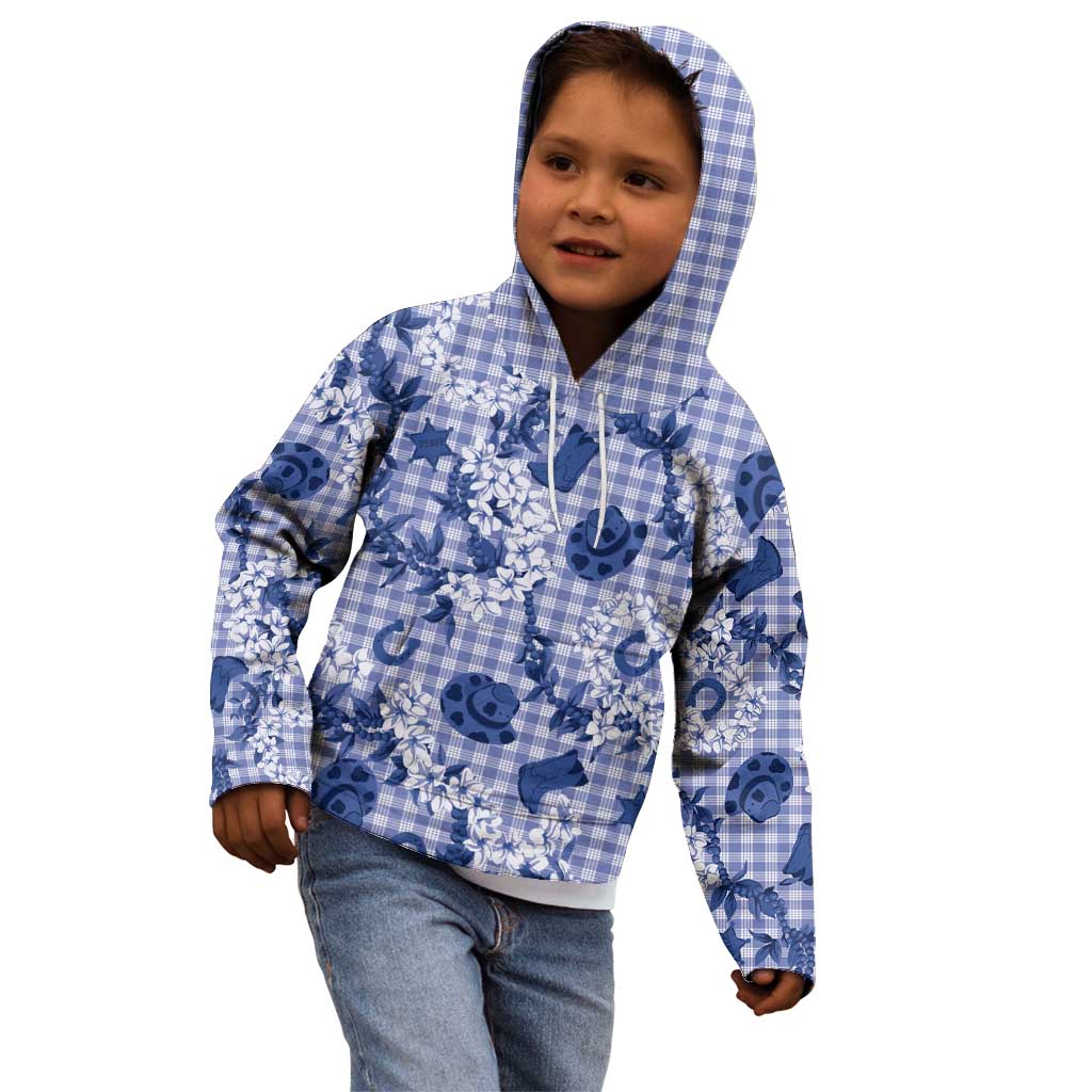 Mokihana Maile Ilima Leis Paniolo Palaka Kid Hoodie Hawaiian Polu Spirit - Polynesian Pride
