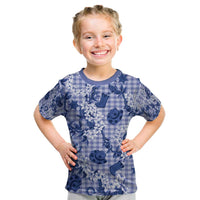 Mokihana Maile Ilima Leis Paniolo Palaka Kid T Shirt Hawaiian Polu Spirit - Polynesian Pride