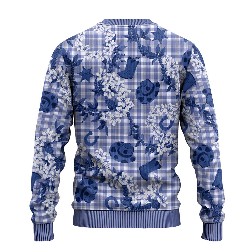 Mokihana Maile Ilima Leis Paniolo Palaka Ugly Christmas Sweater Hawaiian Polu Spirit - Polynesian Pride