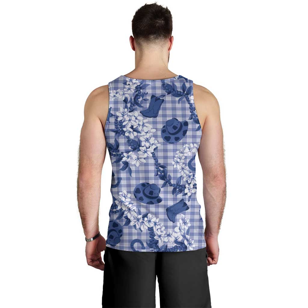 Mokihana Maile Ilima Leis Paniolo Palaka Men Tank Top Hawaiian Polu Spirit LT9 - Polynesian Pride