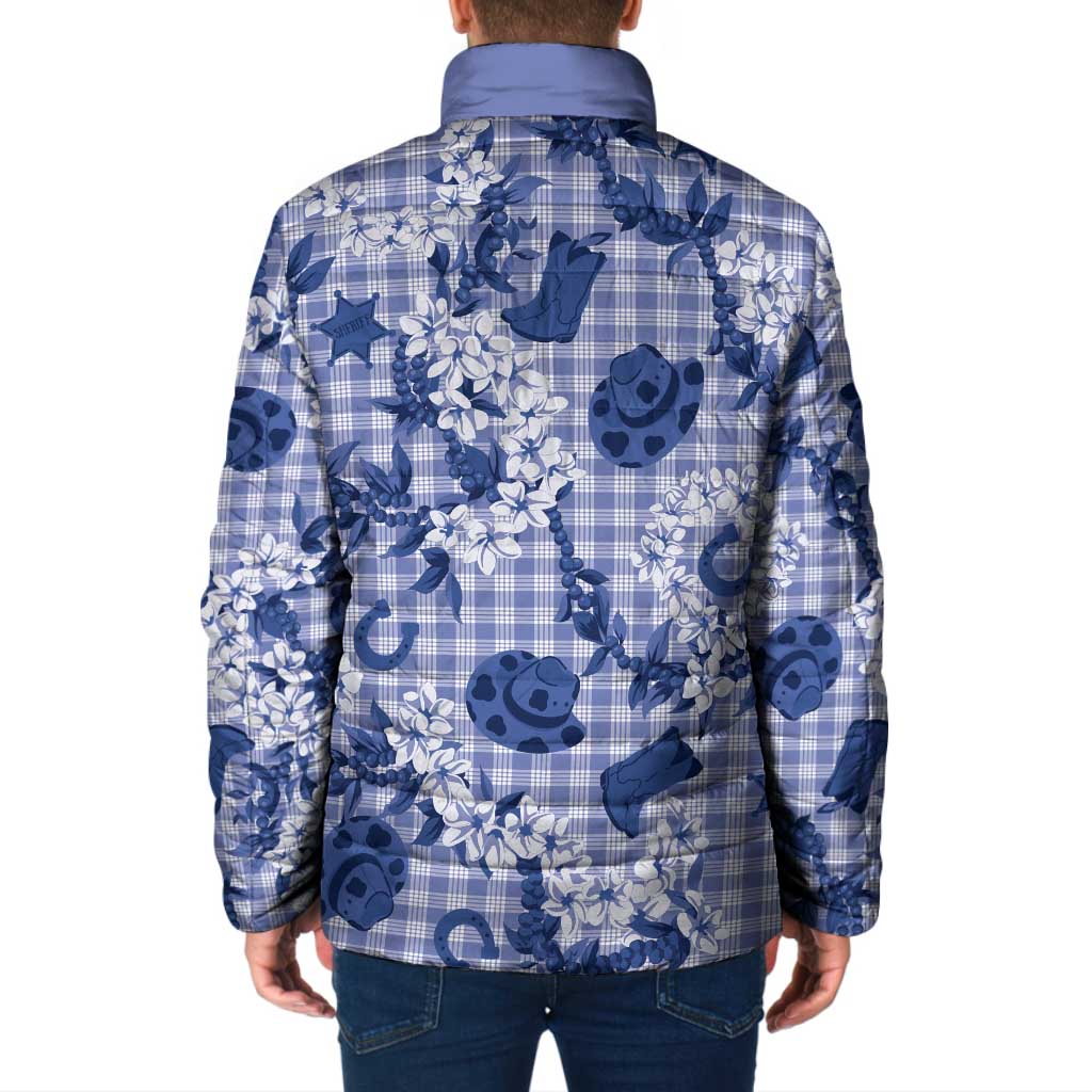 Mokihana Maile Ilima Leis Paniolo Palaka Padded Jacket Hawaiian Polu Spirit LT9 - Polynesian Pride