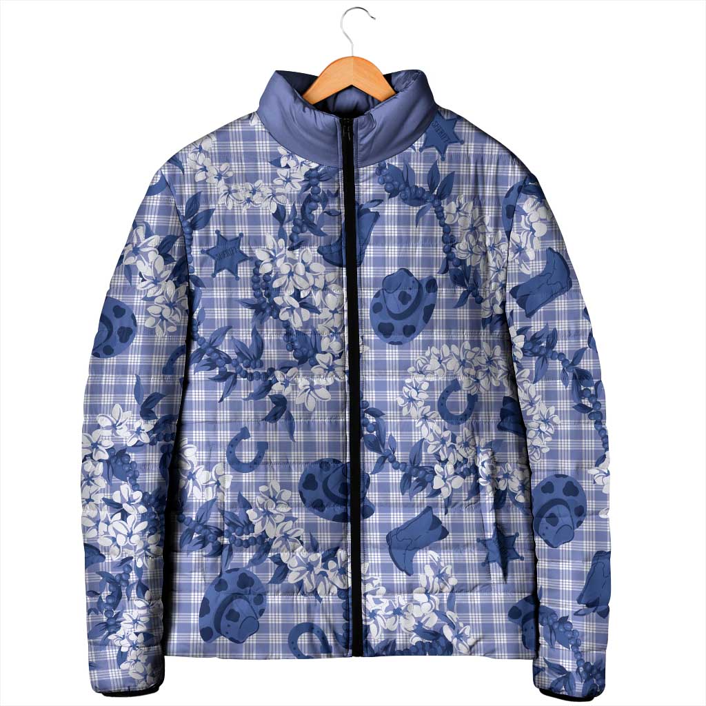 Mokihana Maile Ilima Leis Paniolo Palaka Padded Jacket Hawaiian Polu Spirit LT9 - Polynesian Pride