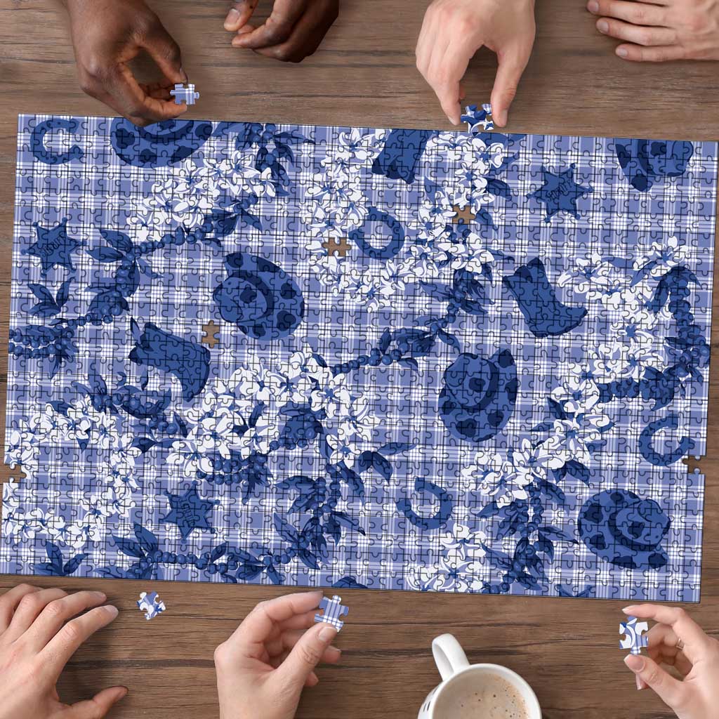 Mokihana Maile Ilima Leis Paniolo Palaka Puzzle Hawaiian Polu Spirit LT9 - Polynesian Pride