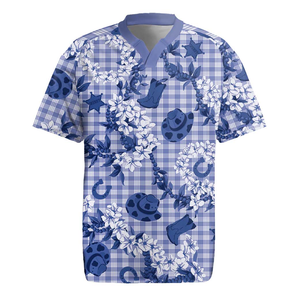 Mokihana Maile Ilima Leis Paniolo Palaka Rugby Jersey Hawaiian Polu Spirit - Polynesian Pride