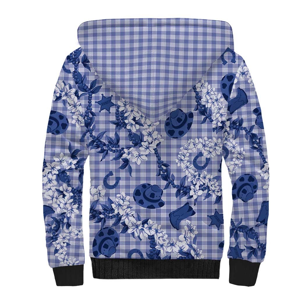 Mokihana Maile Ilima Leis Paniolo Palaka Sherpa Hoodie Hawaiian Polu Spirit - Polynesian Pride