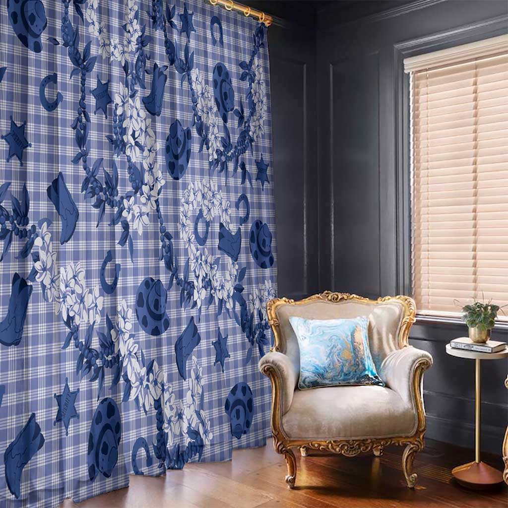 Mokihana Maile Ilima Leis Paniolo Palaka Window Curtain Hawaiian Polu Spirit - Polynesian Pride