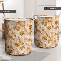 Mokihana Maile Ilima Leis Paniolo Palaka Laundry Basket Hawaiian Kula Spirit LT9 - Polynesian Pride