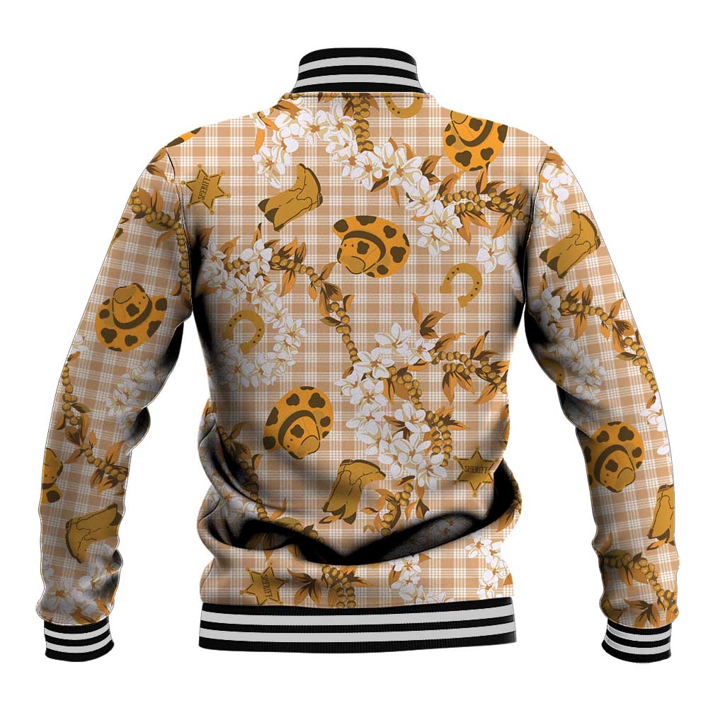 Mokihana Maile Ilima Leis Paniolo Palaka Baseball Jacket Hawaiian Kula Spirit LT9 - Polynesian Pride