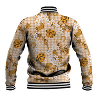 Mokihana Maile Ilima Leis Paniolo Palaka Baseball Jacket Hawaiian Kula Spirit LT9 - Polynesian Pride