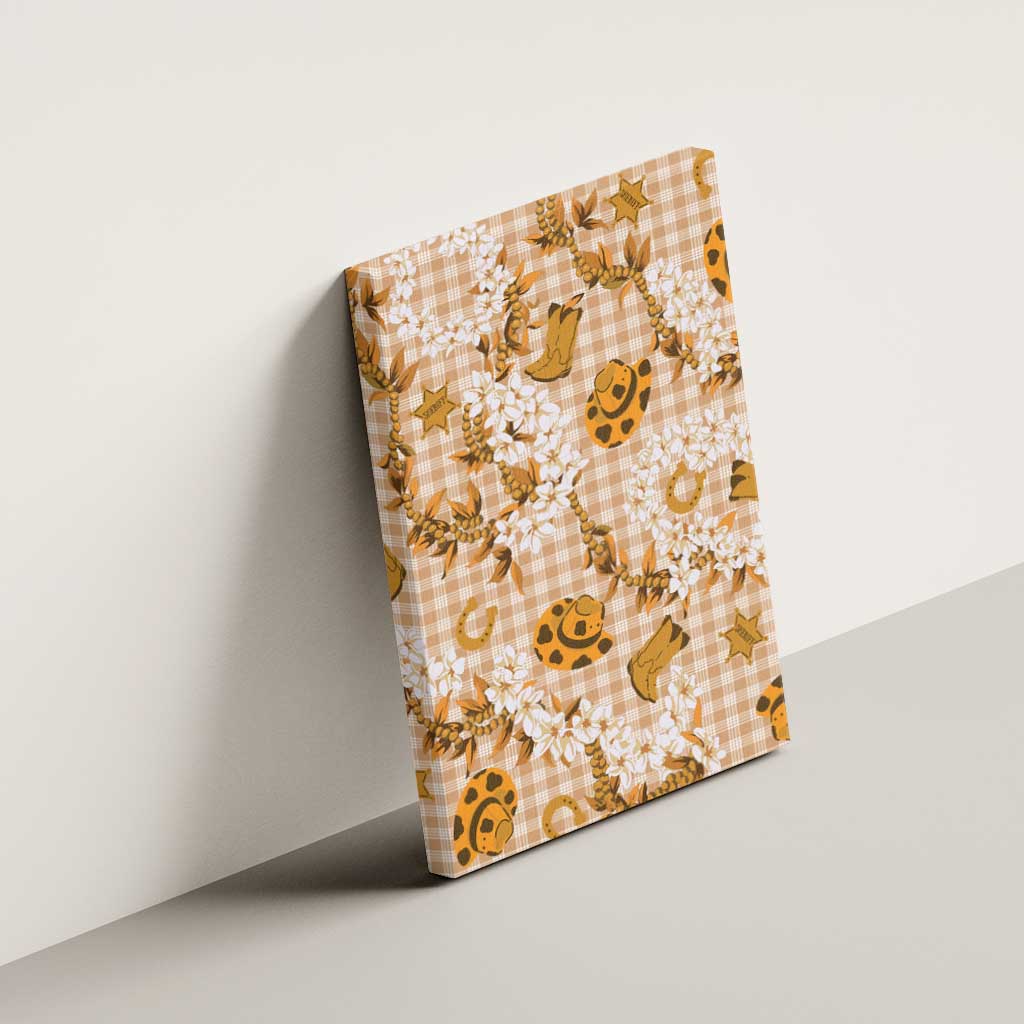 Mokihana Maile Ilima Leis Paniolo Palaka Canvas Wall Art Hawaiian Kula Spirit - Polynesian Pride