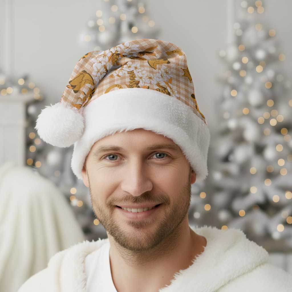 Mokihana Maile Ilima Leis Paniolo Palaka Christmas Santa Hat Hawaiian Kula Spirit - Polynesian Pride