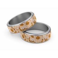 Mokihana Maile Ilima Leis Paniolo Palaka Classic Ring Hawaiian Kula Spirit LT9 Sliver Gold - Polynesian Pride