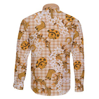 Mokihana Maile Ilima Leis Paniolo Palaka Family Matching Off Shoulder Short Dress and Hawaiian Shirt Hawaiian Kula Spirit - Polynesian Pride