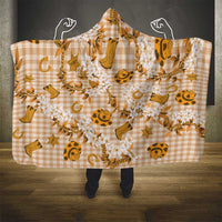 Mokihana Maile Ilima Leis Paniolo Palaka Hooded Blanket Hawaiian Kula Spirit LT9 - Polynesian Pride