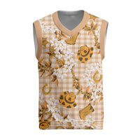 Mokihana Maile Ilima Leis Paniolo Palaka Christmas Knitted V-Neck Vest Hawaiian Kula Spirit - Polynesian Pride