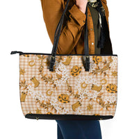 Mokihana Maile Ilima Leis Paniolo Palaka Leather Tote Bag Hawaiian Kula Spirit - Polynesian Pride