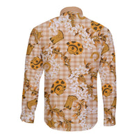 Mokihana Maile Ilima Leis Paniolo Palaka Long Sleeve Button Shirt Hawaiian Kula Spirit LT9 - Polynesian Pride