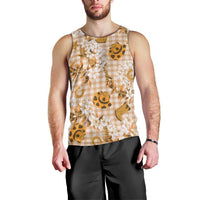 Mokihana Maile Ilima Leis Paniolo Palaka Men Tank Top Hawaiian Kula Spirit LT9 - Polynesian Pride