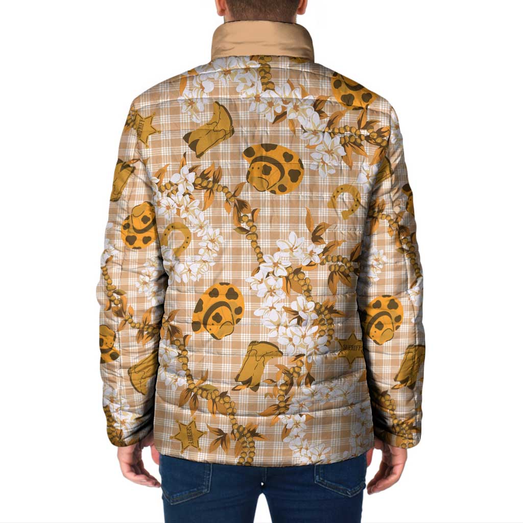 Mokihana Maile Ilima Leis Paniolo Palaka Padded Jacket Hawaiian Kula Spirit LT9 - Polynesian Pride