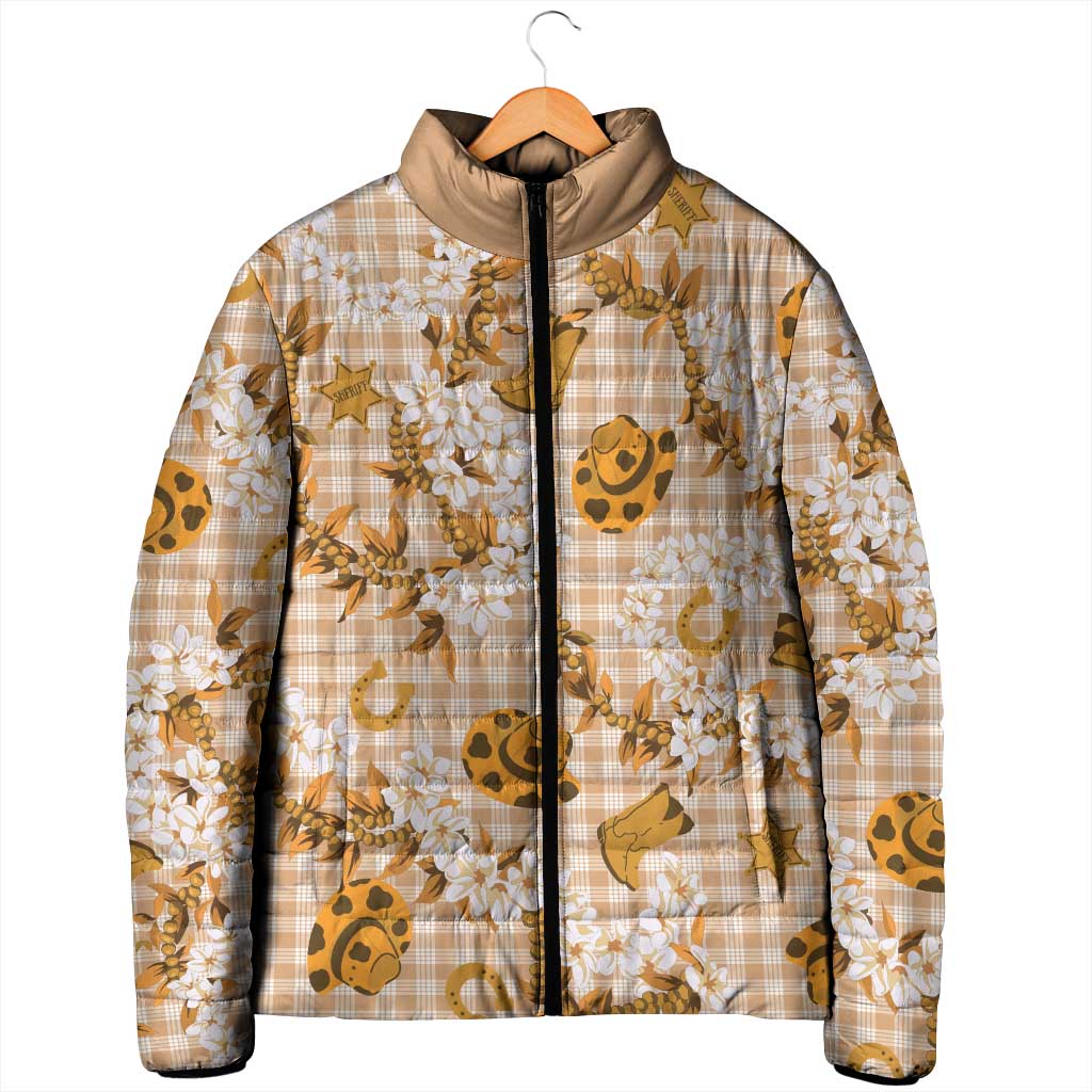 Mokihana Maile Ilima Leis Paniolo Palaka Padded Jacket Hawaiian Kula Spirit LT9 - Polynesian Pride