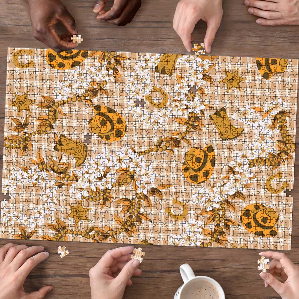 Mokihana Maile Ilima Leis Paniolo Palaka Puzzle Hawaiian Kula Spirit LT9 - Polynesian Pride