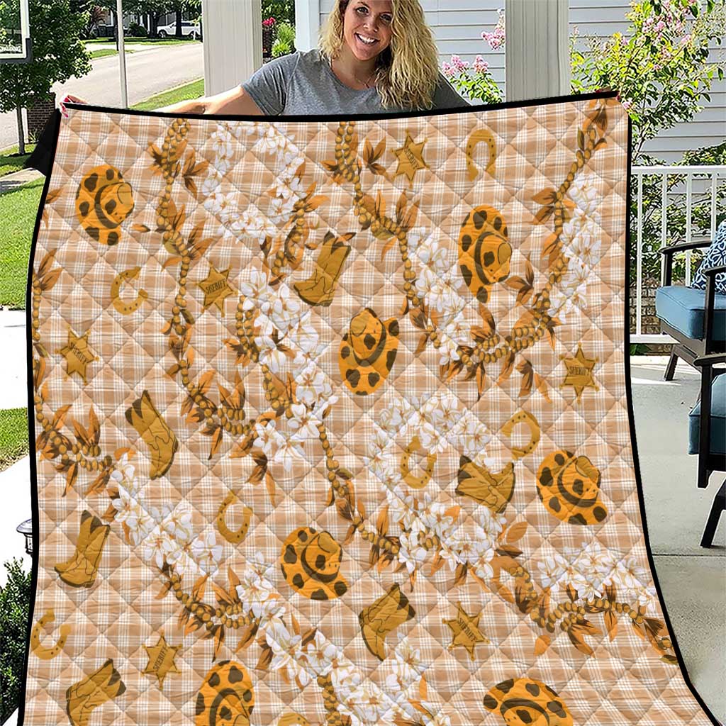 Mokihana Maile Ilima Leis Paniolo Palaka Quilt Hawaiian Kula Spirit - Polynesian Pride