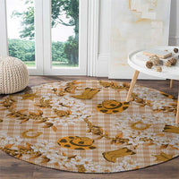 Mokihana Maile Ilima Leis Paniolo Palaka Round Carpet Hawaiian Kula Spirit - Polynesian Pride