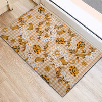 Mokihana Maile Ilima Leis Paniolo Palaka Rubber Doormat Hawaiian Kula Spirit LT9 - Polynesian Pride
