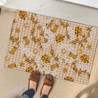 Mokihana Maile Ilima Leis Paniolo Palaka Rubber Doormat Hawaiian Kula Spirit LT9 - Polynesian Pride