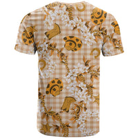 Mokihana Maile Ilima Leis Paniolo Palaka T Shirt Hawaiian Kula Spirit - Polynesian Pride