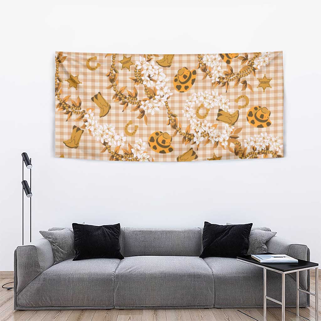 Mokihana Maile Ilima Leis Paniolo Palaka Tapestry Hawaiian Kula Spirit - Polynesian Pride