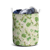 Mokihana Maile Ilima Leis Paniolo Palaka Laundry Basket Hawaiian Omaomo Ala Spirit LT9 - Polynesian Pride
