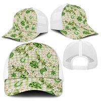 Mokihana Maile Ilima Leis Paniolo Palaka Baseball Net Cap Hawaiian Omaomo Ala Spirit - Polynesian Pride