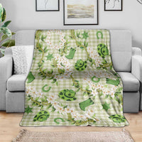 Mokihana Maile Ilima Leis Paniolo Palaka Blanket Hawaiian Omaomo Ala Spirit - Polynesian Pride