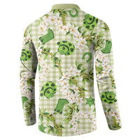 Mokihana Maile Ilima Leis Paniolo Palaka Button Sweatshirt Hawaiian Omaomo Ala Spirit LT9 - Polynesian Pride