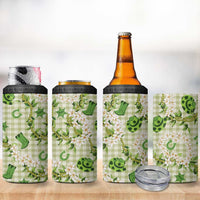 Mokihana Maile Ilima Leis Paniolo Palaka 4 in 1 Can Cooler Tumbler Hawaiian Omaomo Ala Spirit - Polynesian Pride