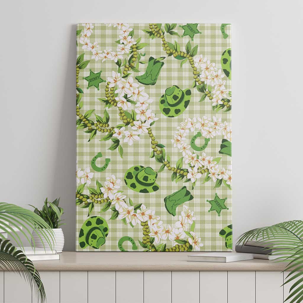 Mokihana Maile Ilima Leis Paniolo Palaka Canvas Wall Art Hawaiian Omaomo Ala Spirit - Polynesian Pride