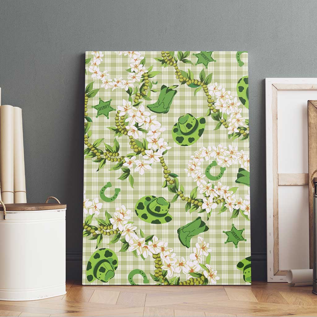 Mokihana Maile Ilima Leis Paniolo Palaka Canvas Wall Art Hawaiian Omaomo Ala Spirit - Polynesian Pride