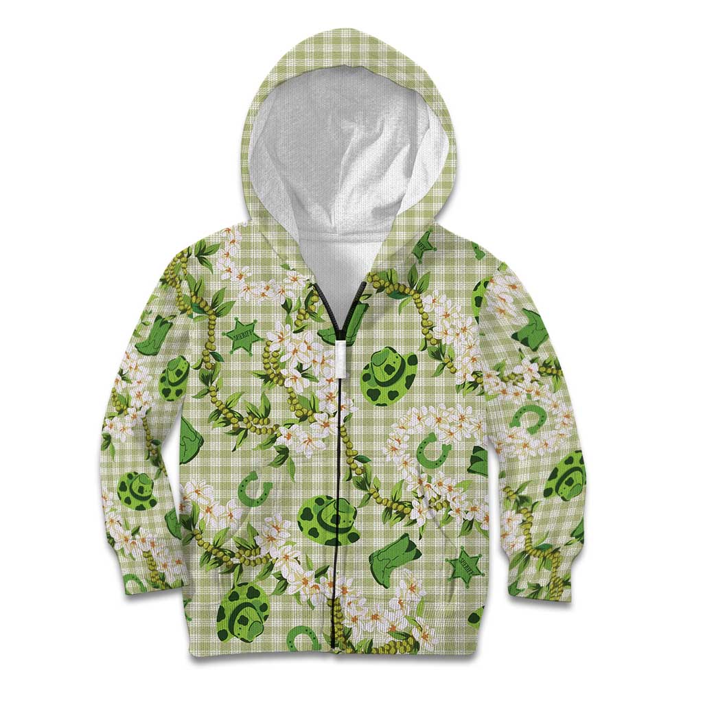 Mokihana Maile Ilima Leis Paniolo Palaka Kid Hoodie Hawaiian Omaomo Ala Spirit - Polynesian Pride