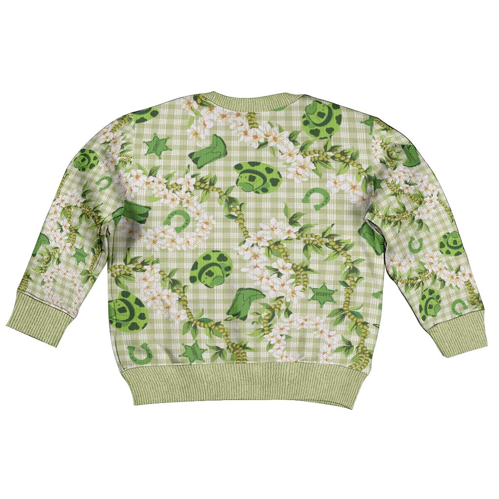 Mokihana Maile Ilima Leis Paniolo Palaka Kid Ugly Christmas Sweater Hawaiian Omaomo Ala Spirit - Polynesian Pride