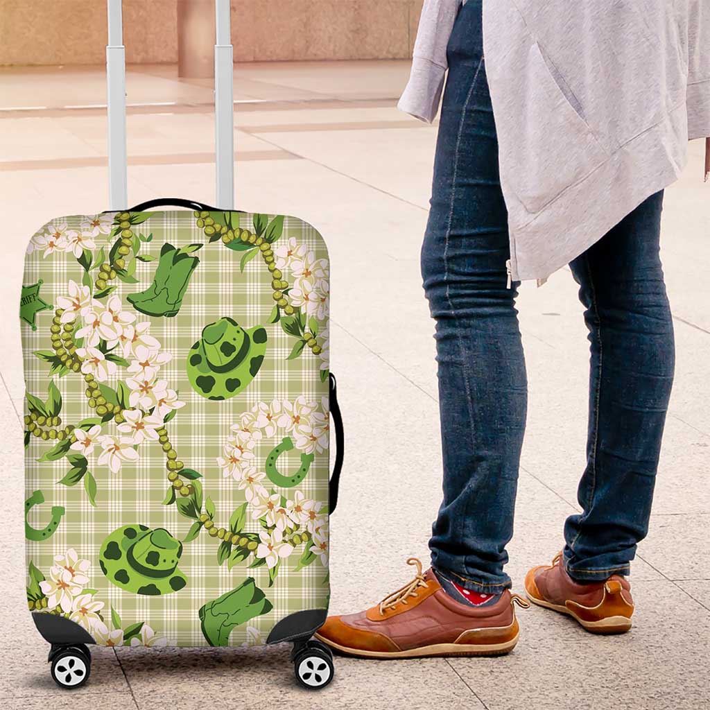 Mokihana Maile Ilima Leis Paniolo Palaka Luggage Cover Hawaiian Omaomo Ala Spirit - Polynesian Pride
