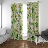 Mokihana Maile Ilima Leis Paniolo Palaka Window Curtain Hawaiian Omaomo Ala Spirit - Polynesian Pride