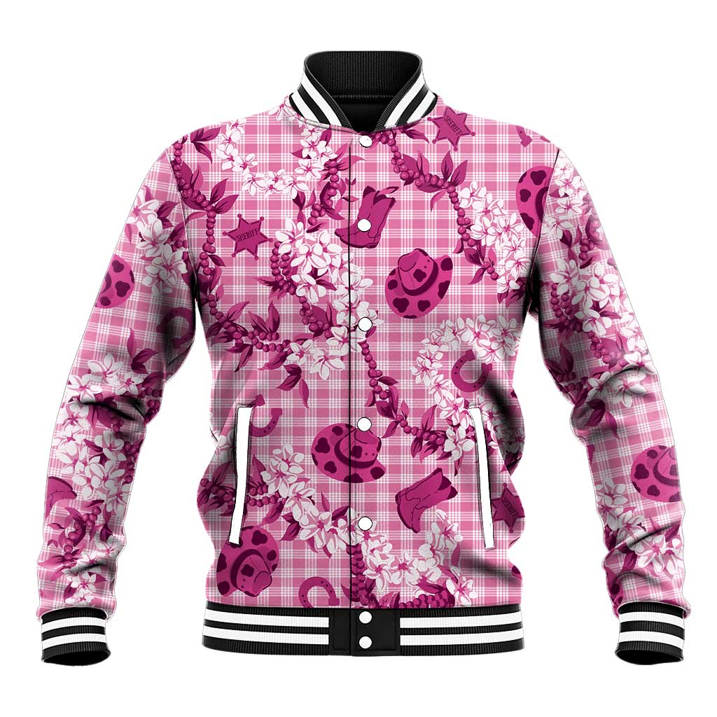 Mokihana Maile Ilima Leis Paniolo Palaka Baseball Jacket Hawaiian Omaomo Ulaula Spirit - Polynesian Pride