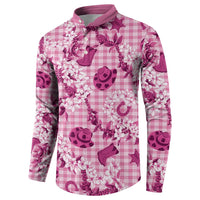 Mokihana Maile Ilima Leis Paniolo Palaka Button Sweatshirt Hawaiian Omaomo Ulaula Spirit - Polynesian Pride