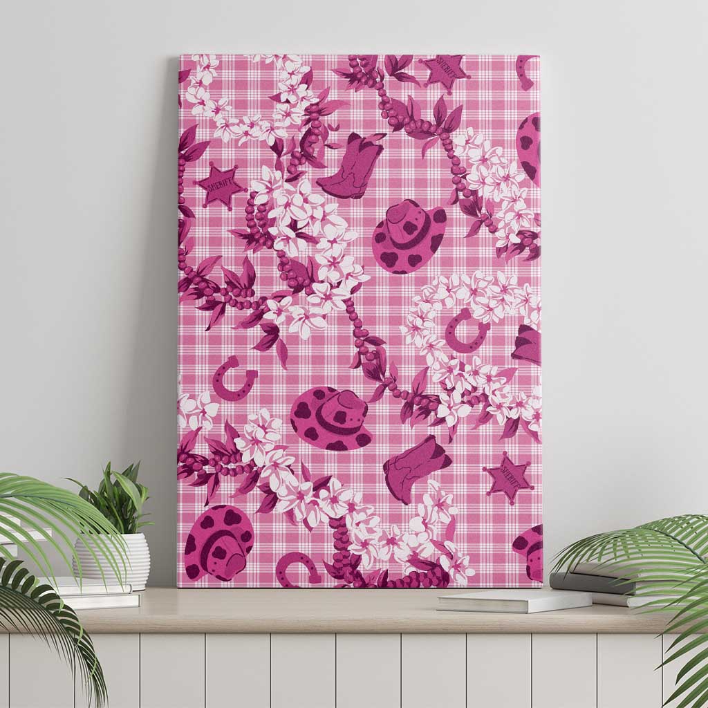 Mokihana Maile Ilima Leis Paniolo Palaka Canvas Wall Art Hawaiian Omaomo Ulaula Spirit - Polynesian Pride