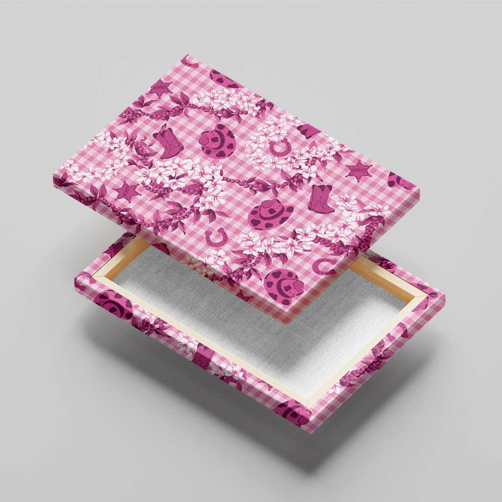 Mokihana Maile Ilima Leis Paniolo Palaka Canvas Wall Art Hawaiian Omaomo Ulaula Spirit - Polynesian Pride