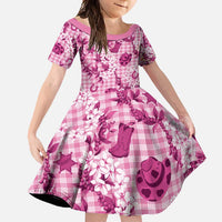 Mokihana Maile Ilima Leis Paniolo Palaka Family Matching Summer Maxi Dress and Hawaiian Shirt Hawaiian Omaomo Ulaula Spirit - Polynesian Pride