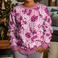 Mokihana Maile Ilima Leis Paniolo Palaka Kid Ugly Christmas Sweater Hawaiian Omaomo Ulaula Spirit - Polynesian Pride